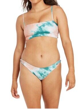 Volcom Blurred Lines Crop Hipster Bikini Set, Large RN#29745, NWT🌞